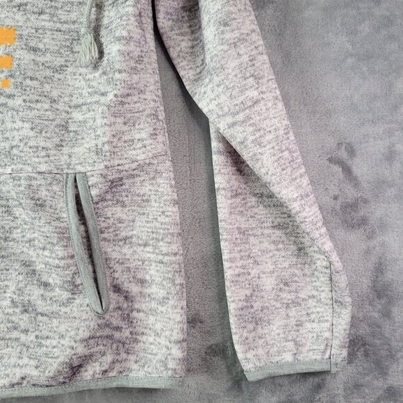 Womens Grey Aztec Print Hoodie Large 100% Cotton Pullover Casual Boho Southwest - Picture 6 of 11